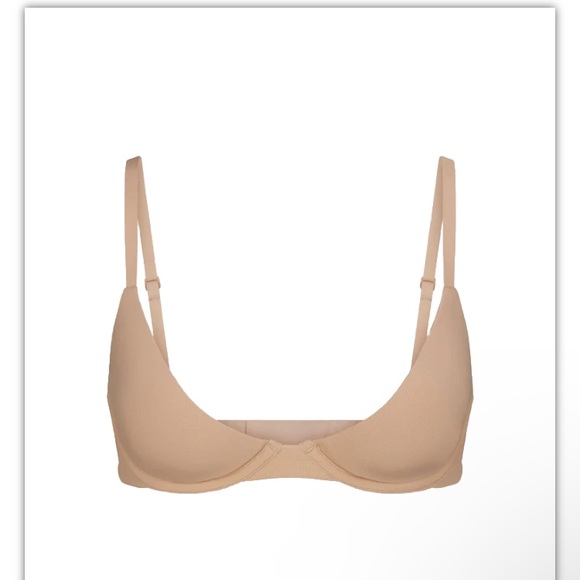 Skims Fits Everybody Plunge Bra Color Clay NWT 36D - Picture 2 of 8